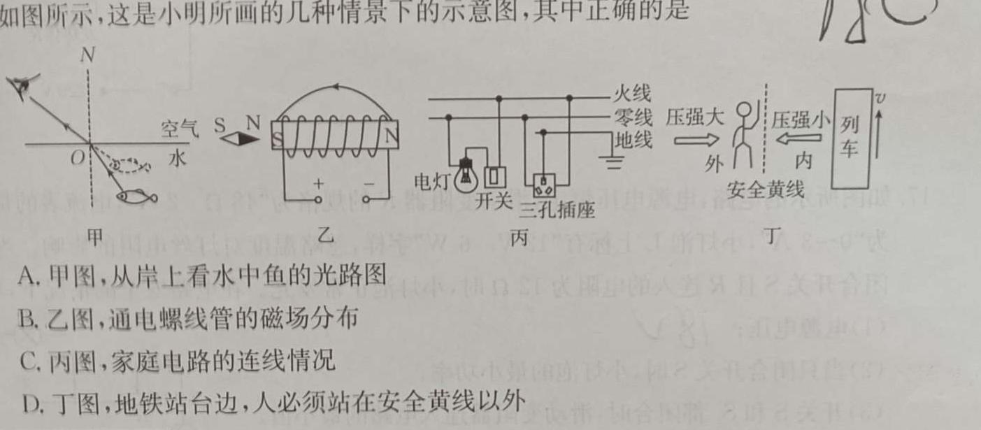 辽宁省2023年普通高等学校招生全国统一考试模拟试卷(二)-物理