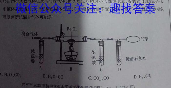 2023年普通高等学校招生全国统一考试精品预测卷(二)化学