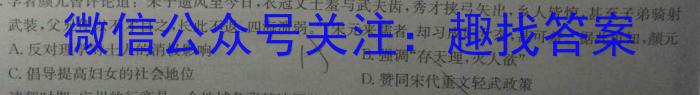 炎德英才大联考 2023年湖南新高考教学教研联盟高一5月联考历史