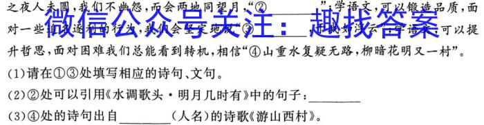 四川省蓉城名校联盟2022-2023学年高二下学期期末联考语文