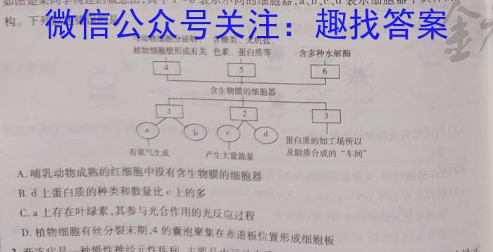 2023届辽宁省大连市高三下学期适应性测试（二模）生物