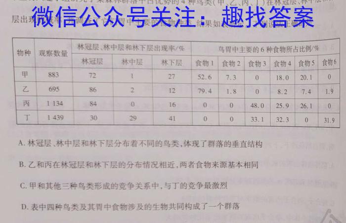 【考前押题】九师联盟2023年高三6月联考（LG）生物试卷答案