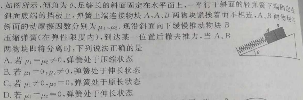 2023年普通高等学校招生全国统一考试·临门一卷(二)-物理