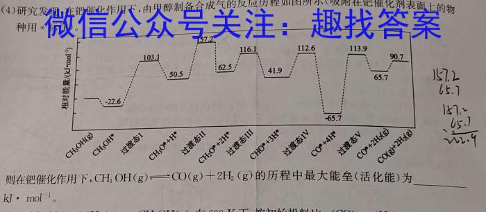安徽第一卷·2022-2023学年安徽省七年级教学质量检测(七)化学