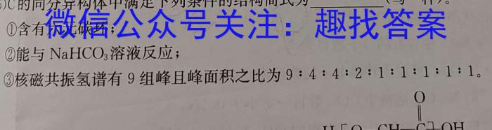 2023届陕西省九年级教学质量检测(△)化学