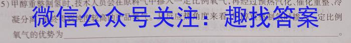 2023年“万友”中考突破卷（三）化学