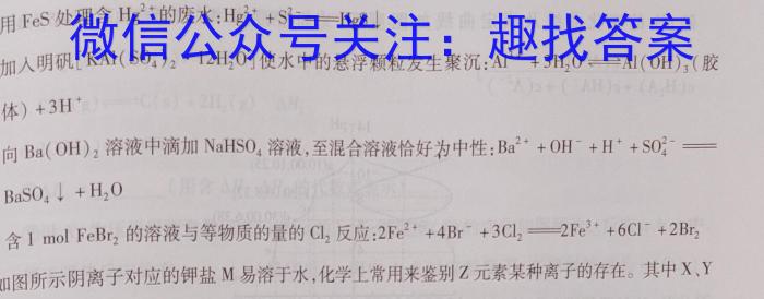 安徽省2025届七年级下学期教学评价三化学