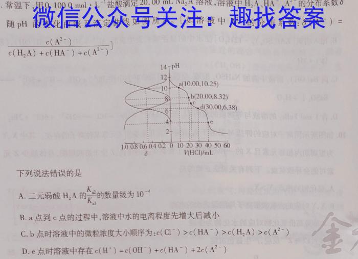 安师联盟·安徽省2023年中考仿真极品试卷（二）化学