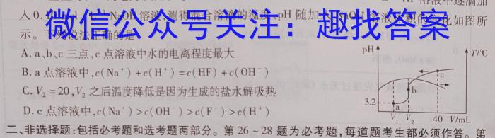 2023届全国百万联考老高考高三5月联考(5001C)化学