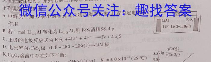 2023年安徽省中考冲刺卷（二）化学