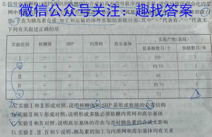 [泰安三模]泰安市2023年高三三模生物