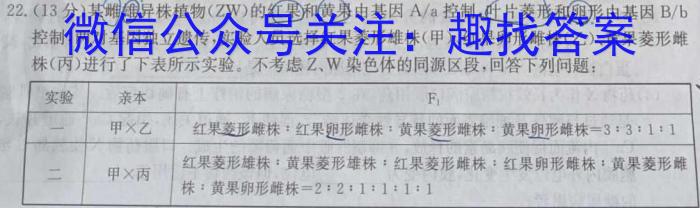 2023年陕西省初中学业水平考试冲刺卷生物