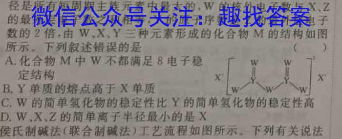 2023年内蒙古高一年级5月联考（23-448A）化学