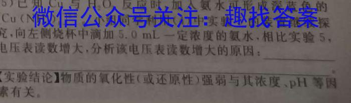 衡中同卷2022-2023学年度下学期高三五调考试 新高考化学