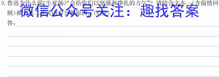 河北省2023年高二年级下学期期末联考（6月）语文