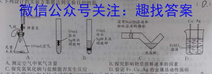 2023年陕西省初中学业水平考试冲刺（三）化学