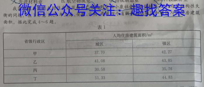 辽宁省2023届高一考试(23-437A)地理.