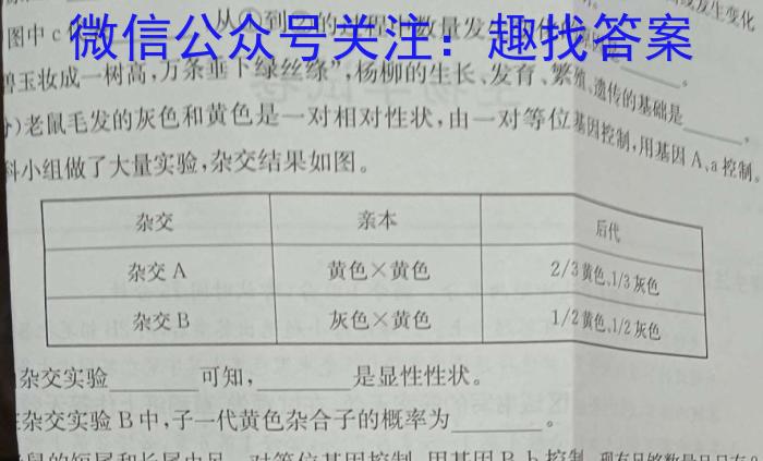 湖北省2023届高三5月国都省考模拟测试生物