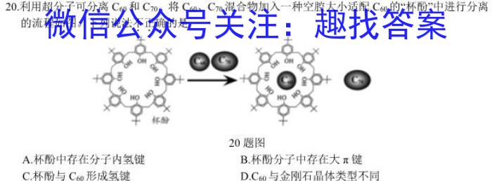 陕西省2023年九年级教学质量检测（正方形套黑色菱形）化学