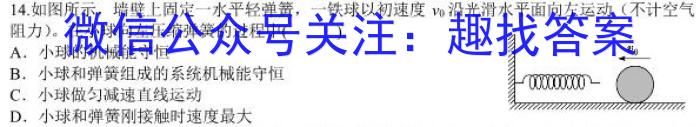 2023高考全国卷地区高三年级5月联考物理`