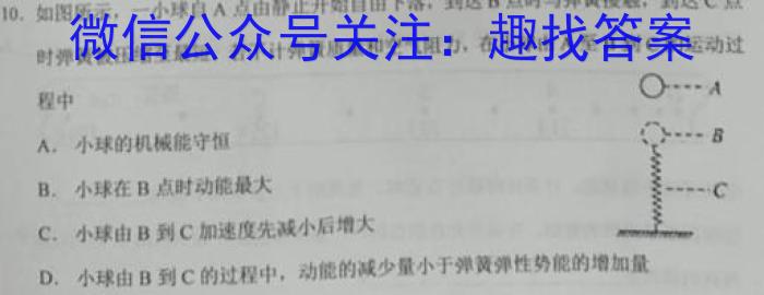 圆创联盟 湖北省2023届高三高考模拟测试(二)物理`