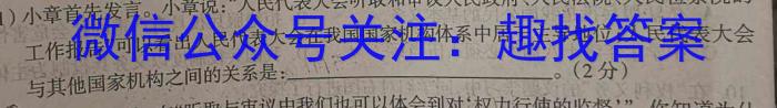 2023届普通高校招生全国统一考试·NT精准考点检测重组卷(全国卷)(二)s地理