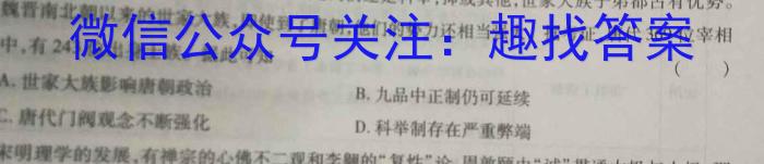 山东省滨州市2023年高三第二次模拟考试历史