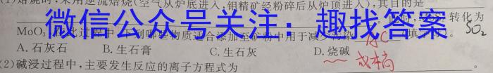 陕西省2023年普通高等学校招生全国统一考试(标识▶◀)化学