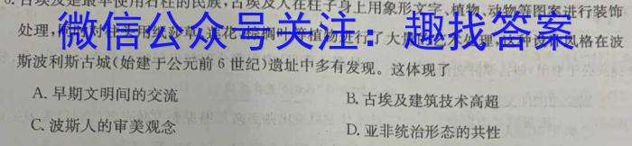 天一大联考 2023届高三年级第三次模拟考试历史