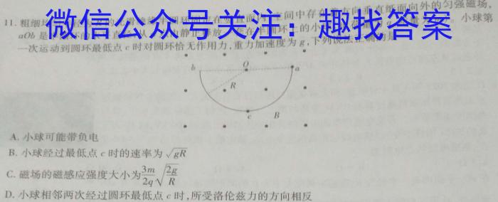 2023年广西三新联盟高二年级5月联考l物理