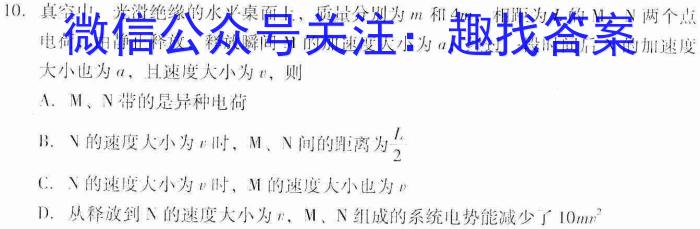 2023年先知冲刺猜想卷 老高考(一)f物理