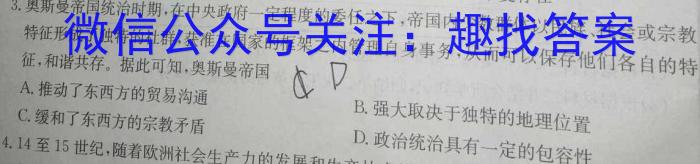 江西省2022-2023学年度九年级5月月考练习（七）历史