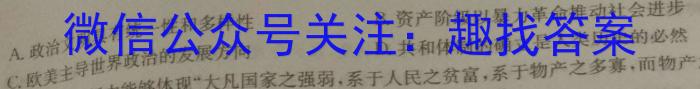 江西省中考总复习冲刺卷（四）政治~