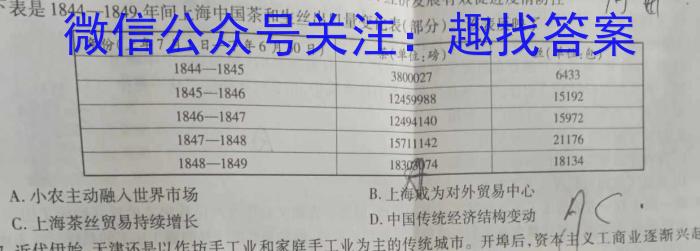 江西省吉安市重点中学六校协作体2023五月联合考试（政治）