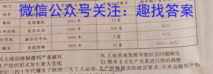 2023年湖南大联考高三年级5月联考（578C·HUN）政治s