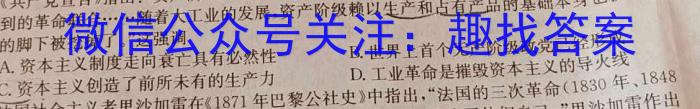 陕西省2023年普通高等学校招生全国统一考试(标识◇)历史