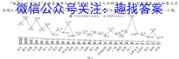 学海园大联考 2023届高三冲刺卷(一)s地理