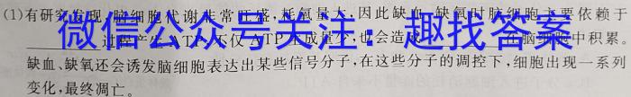 河南省名校联盟2024~2023学年高三下学期5月联考(2023.5)(3493C)生物