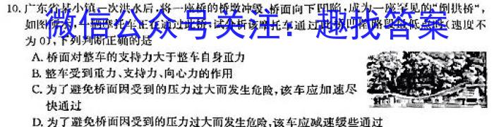 2022学年第二学期浙江强基联盟高二5月统测(23-FX11B)l物理