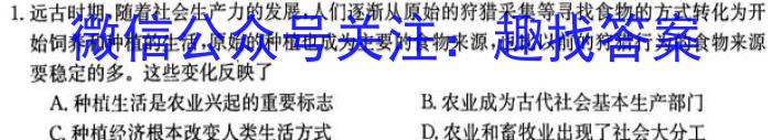 2023届吉林省高三5月联考(23-413C)历史