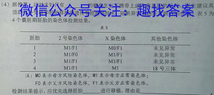 佩佩教育2023年普通高校招生考试四大名校名师团队猜题卷b生物