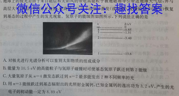 快乐考生 2023届双考信息卷·第八辑 锁定高考 冲刺卷(二)2l物理