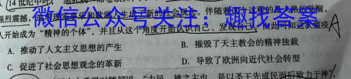 2023年高三年级5月联考（5001C）历史