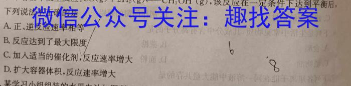 2023年普通高等学校统一模拟招生考试新未来5月联考（高三）化学