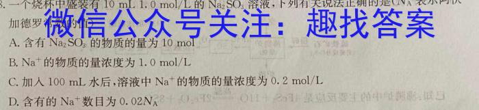 2023年陕西省初中学业水平考试·信息猜题卷（A）化学