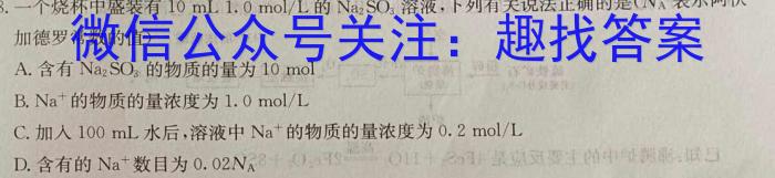 安徽省滁州市明光市2023年九年级第二次模拟考试化学