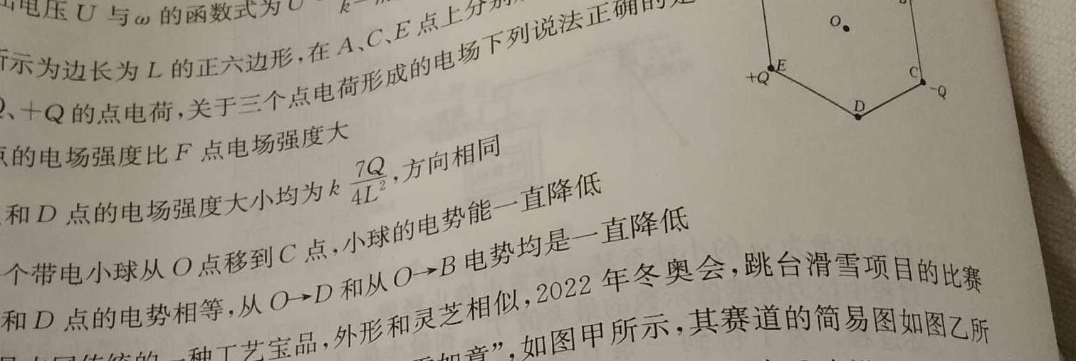 2023届柳州高中/南宁三中高三(5月)联考-物理