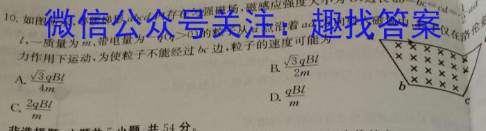 2023年百万大联考高三年级5月联考（新教材）物理`