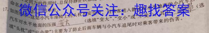 2023届中考导航总复习·模拟·三轮冲刺卷(一)1q物理