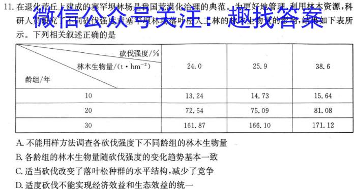 重庆市第八中学校2023届高考全真模拟训练生物试卷答案